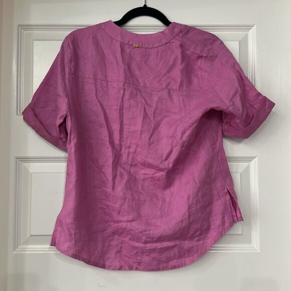 PQ x Revolve Women's Pink Sammy Button Up Shirt & Pants Set Size Small - Picture 8 of 11